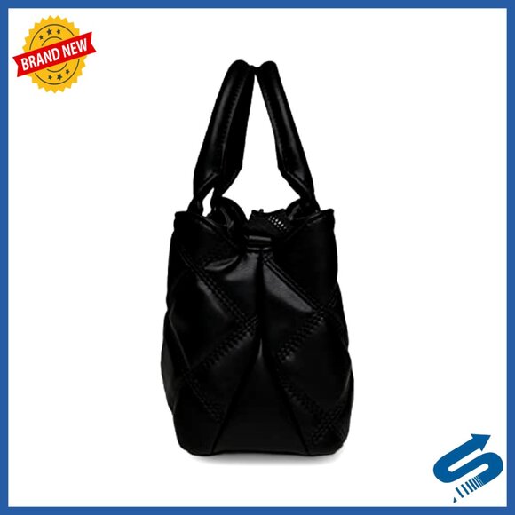 Quilted Satchel with Removable Crossbody Strap, 8.5\